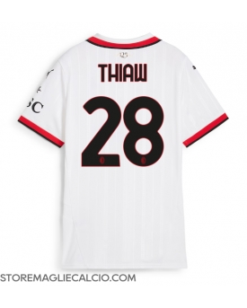 AC Milan Malick Thiaw #28 Maglia Gara Trasferta Repliche 2024-25 Donna
